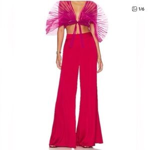 Andrea Iyamah Ara Wide Leg Pants size medium.